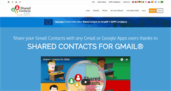 Desktop Screenshot of gmailsharedcontacts.com